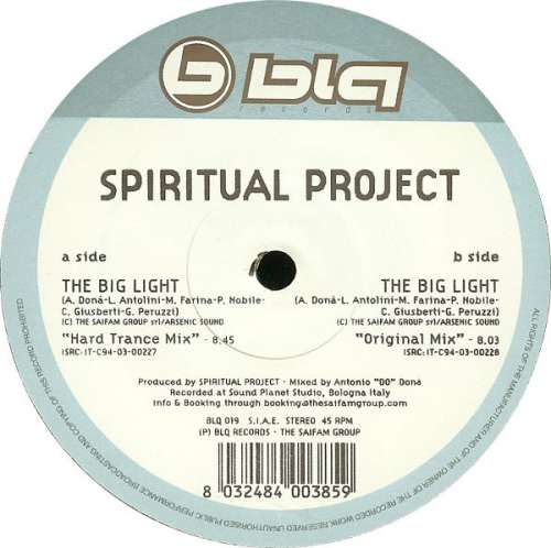 Cover Spiritual Project - The Big Light (12) Schallplatten Ankauf