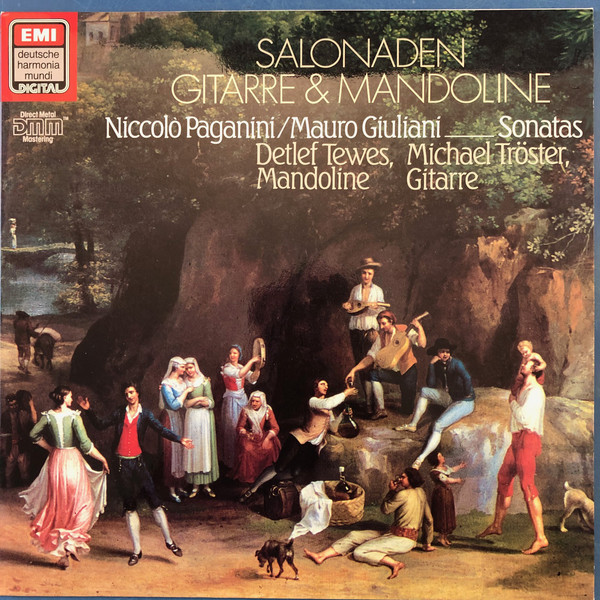 Cover Detlef Tewes, Michael Tröster, Niccolò Paganini, Mauro Giuliani (2) - Salonaden Gitarre und Mandoline (LP, DMM) Schallplatten Ankauf