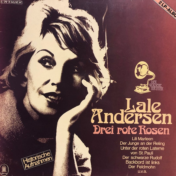 Cover Lale Andersen - Drei Rote Rosen (2xLP, Comp, Gat) Schallplatten Ankauf