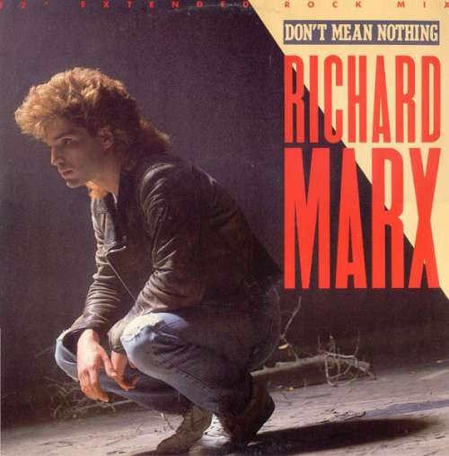 Cover Richard Marx - Don't Mean Nothing (12) Schallplatten Ankauf