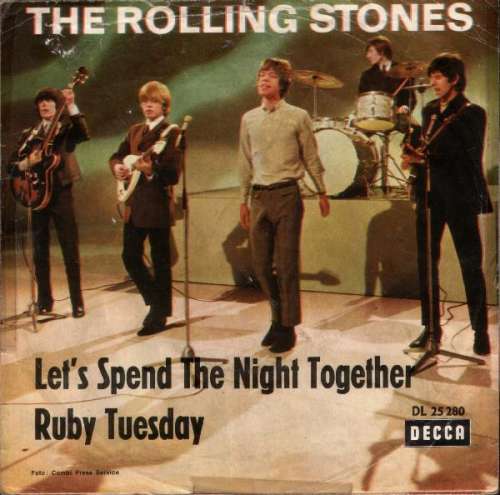 Cover The Rolling Stones - Let's Spend The Night Together / Ruby Tuesday (7, Single, Mono) Schallplatten Ankauf