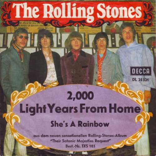 Cover The Rolling Stones - 2,000 Light Years From Home (7, Single) Schallplatten Ankauf