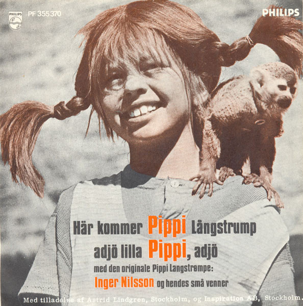 Bild Inger Nilsson - Här Kommer Pippi Långstrump / Adjö Lilla Pippi, Adjö (7, Single, 3-p) Schallplatten Ankauf
