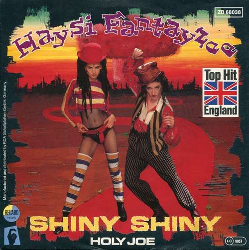 Cover Haysi Fantayzee - Shiny Shiny (7, Pin) Schallplatten Ankauf