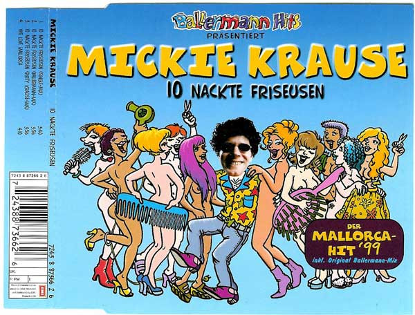 Cover Mickie Krause - 10 Nackte Friseusen (CD, Maxi) Schallplatten Ankauf