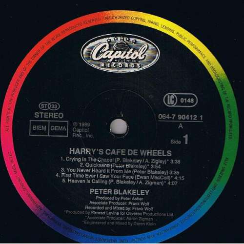 Cover Peter Blakeley - Harry's Cafe De Wheels (LP, Album) Schallplatten Ankauf