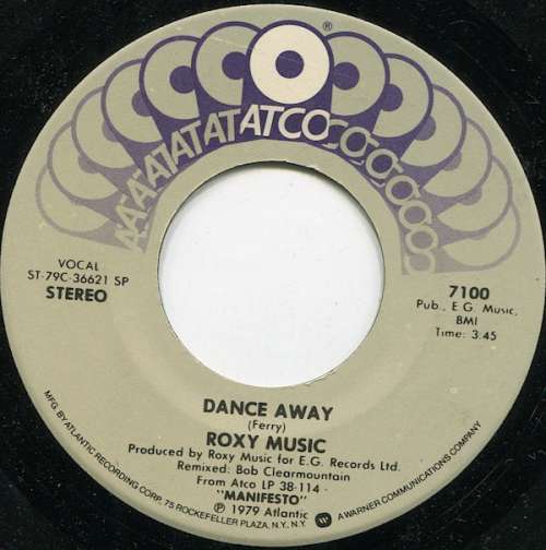 Cover Roxy Music - Dance Away (7, Spe) Schallplatten Ankauf
