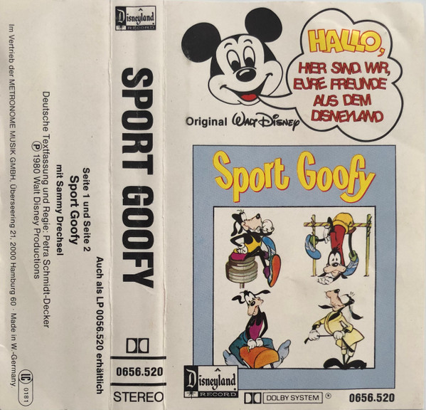 Cover Petra Schmidt-Decker - Walt Disney - Sport Goofy (Cass) Schallplatten Ankauf