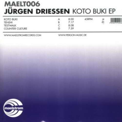 Cover Jürgen Driessen - Koto Buki EP (2x12, EP) Schallplatten Ankauf