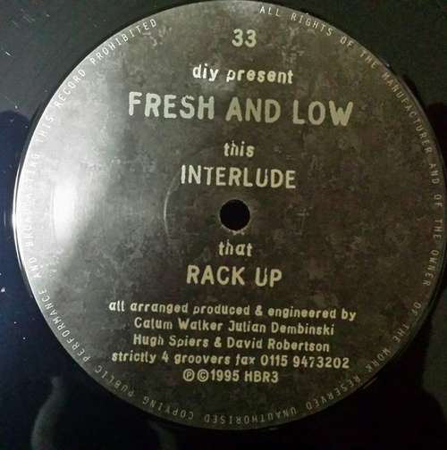 Cover DIY Present Fresh And Low* - Rack Up / Interlude (12) Schallplatten Ankauf