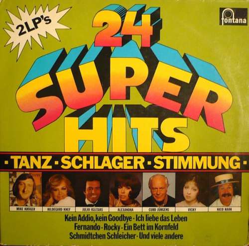 Cover Various - 24 Super Hits (2xLP, Comp) Schallplatten Ankauf