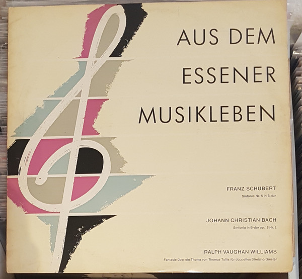 Cover Das Essener Jugend-Symphonie-Orchester, Franz Schubert, Johann Christian Bach, Ralph Vaughan Williams - Aus Dem Essener Musikleben (LP, Album) Schallplatten Ankauf