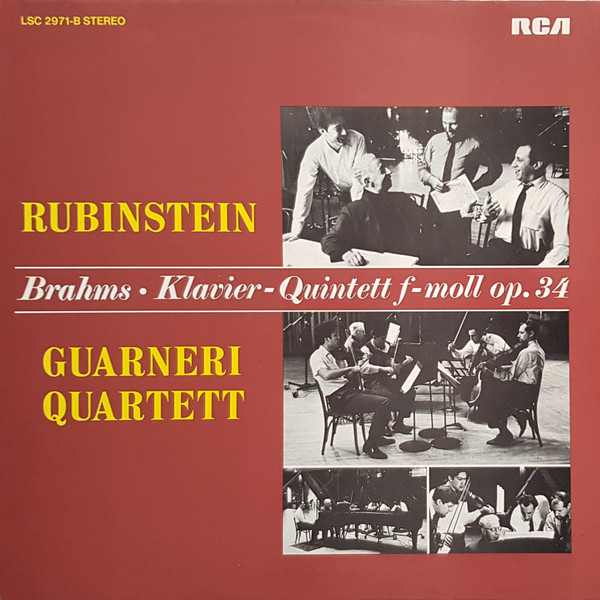 Bild Johannes Brahms, Guarneri Quartett*, Arthur Rubinstein - Klavierquintett F-Moll Op.34 (LP) Schallplatten Ankauf
