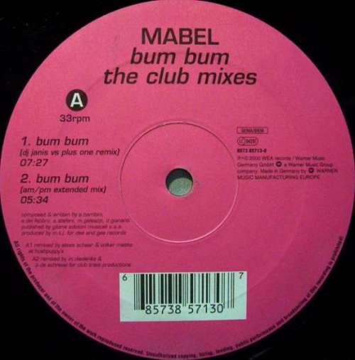 Cover Mabel - Bum Bum (The Club Mixes) (12) Schallplatten Ankauf