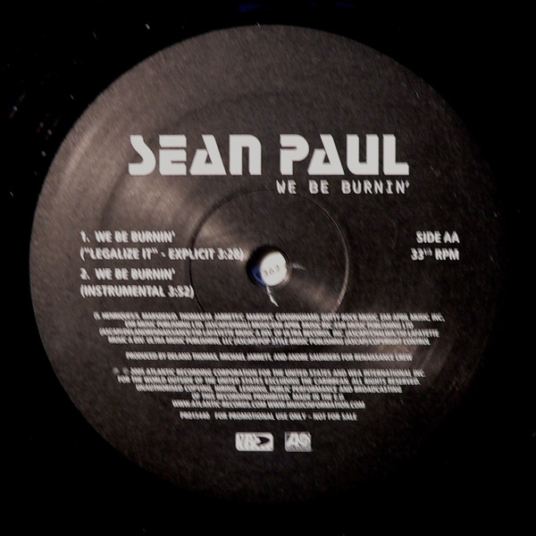 Cover Sean Paul - We Be Burnin' (12, Promo) Schallplatten Ankauf