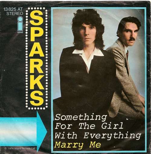 Cover Sparks - Something For The Girl With Everything / Marry Me (7, Single) Schallplatten Ankauf