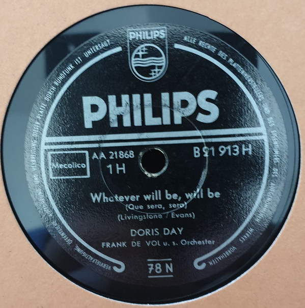 Cover Doris Day - Whatever Will Be, Will Be (Que Sera, Sera) / You Made Me Love You (Shellac, 10) Schallplatten Ankauf