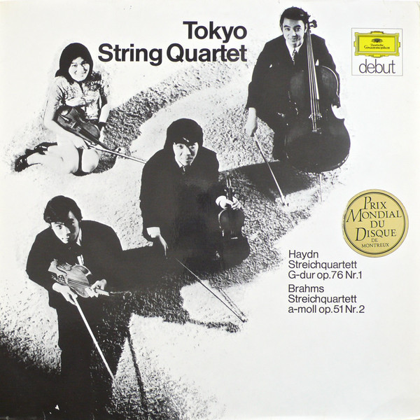Cover Tokyo String Quartet - Haydn* / Brahms* - Streichquartett G-dur Op. 76 Nr. 1 / Streichquartett a-moll Op. 51 Nr. 2 (LP) Schallplatten Ankauf