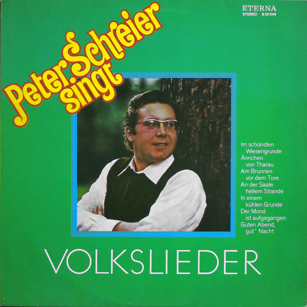 Cover Peter Schreier - Peter Schreier Singt Volkslieder (LP) Schallplatten Ankauf