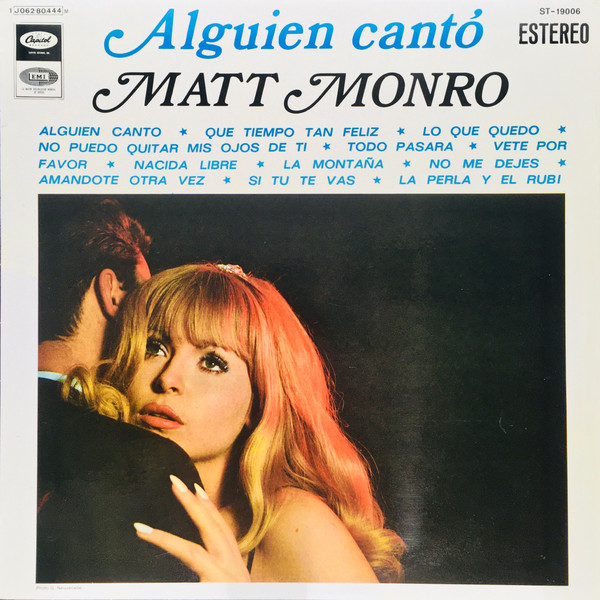 Cover Matt Monro - Alguien Cantó (LP) Schallplatten Ankauf