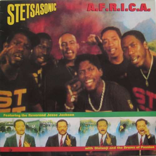 Cover Stetsasonic Featuring The Reverend Jesse Jackson* With Olatunji* And The Drums Of Passion* - A.F.R.I.C.A. (12) Schallplatten Ankauf