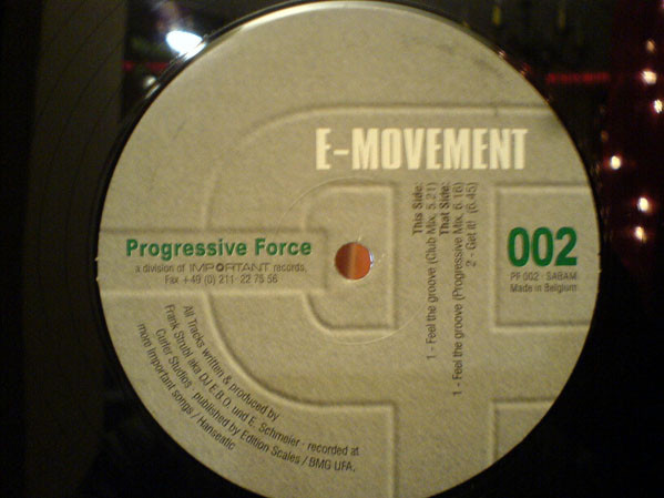Cover E-Movement - Feel The Groove (12) Schallplatten Ankauf