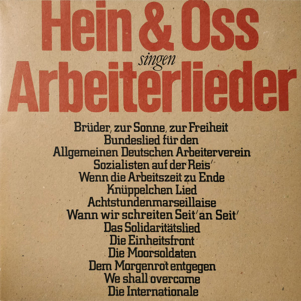 Bild Hein & Oss* - Hein & Oss Singen Arbeiterlieder (LP, Album, Gat) Schallplatten Ankauf