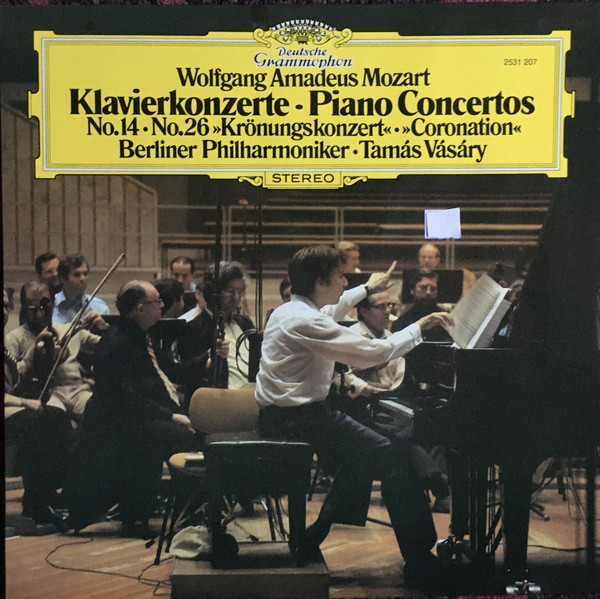 Cover Mozart* • Berliner Philharmoniker • Tamás Vásáry - Klavierkonzerte Piano Concertos No. 14 / 26 »Krönungskonzert«   »Coronation« (LP) Schallplatten Ankauf