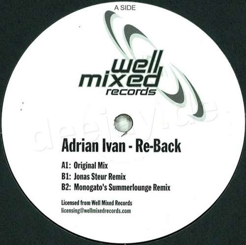 Cover Adrian Ivan - Re-Back (12) Schallplatten Ankauf