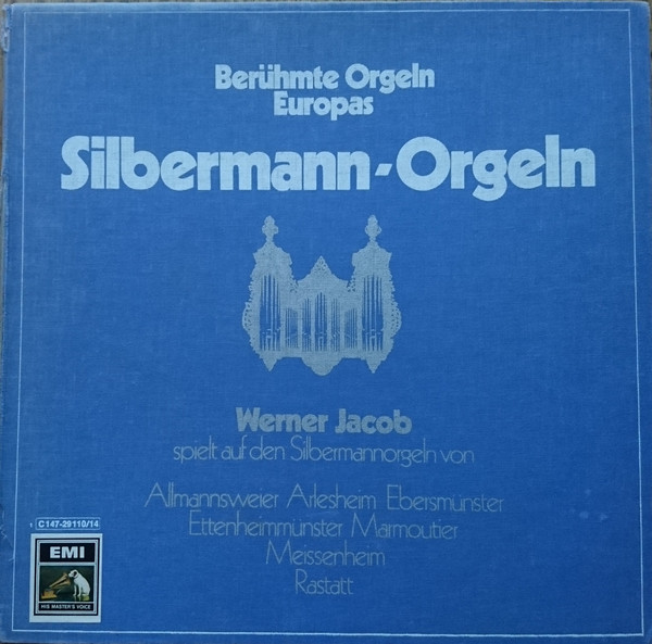 Cover Werner Jacob - Silbermann-Orgeln - Berühmte Orgeln Europas (5xLP + Box) Schallplatten Ankauf