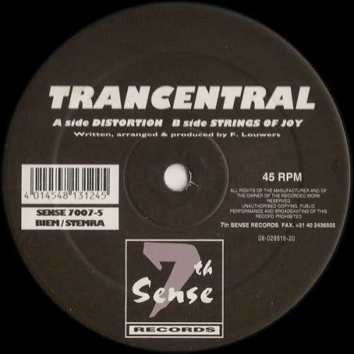 Cover Trancentral - Distortion / Strings Of Joy (12) Schallplatten Ankauf