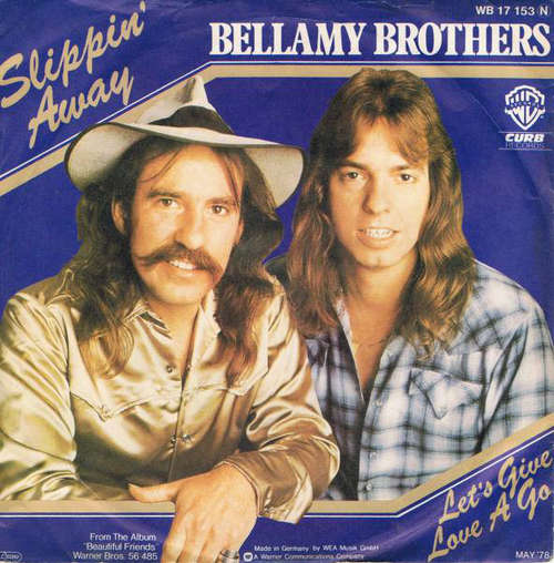 Cover Bellamy Brothers - Slippin' Away (7, Single) Schallplatten Ankauf