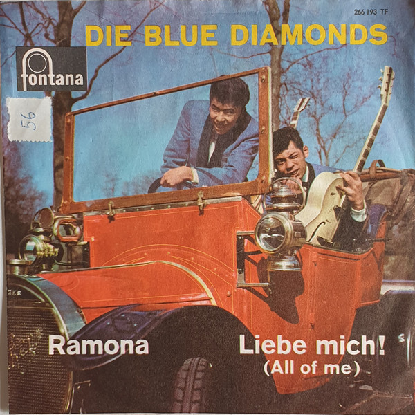Cover Die Blue Diamonds* - Ramona / Liebe Mich! (7, Single, Mono, Ad ) Schallplatten Ankauf