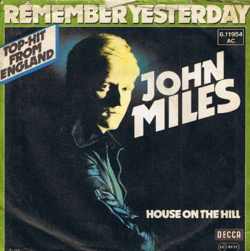 Cover John Miles - Remember Yesterday (7, Single) Schallplatten Ankauf