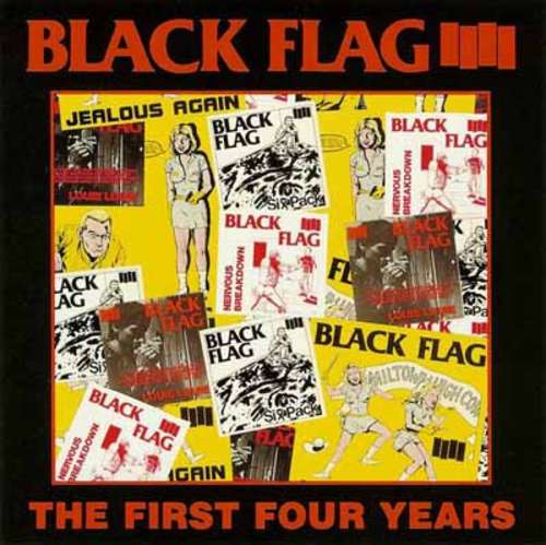 Cover Black Flag - The First Four Years (LP, Comp) Schallplatten Ankauf