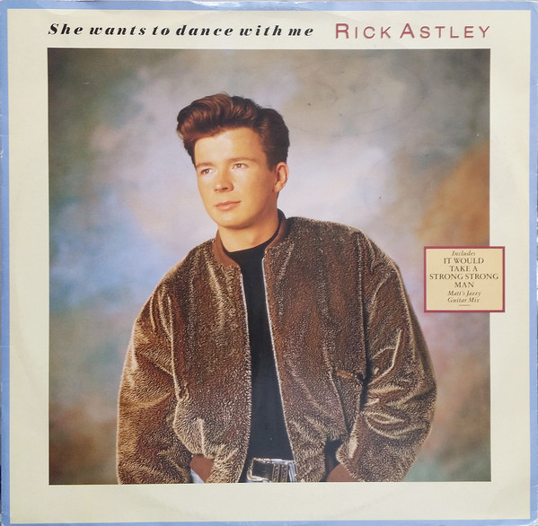 Cover Rick Astley - She Wants To Dance With Me (12, Single) Schallplatten Ankauf