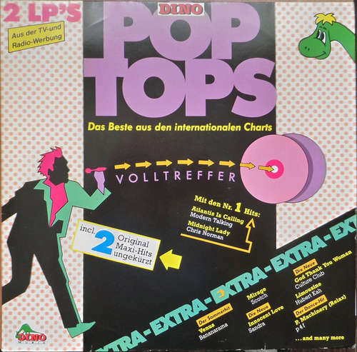 Cover Various - Dino Pop Tops - Das Beste Aus Den Internationalen Charts (2xLP, Comp, Gat) Schallplatten Ankauf