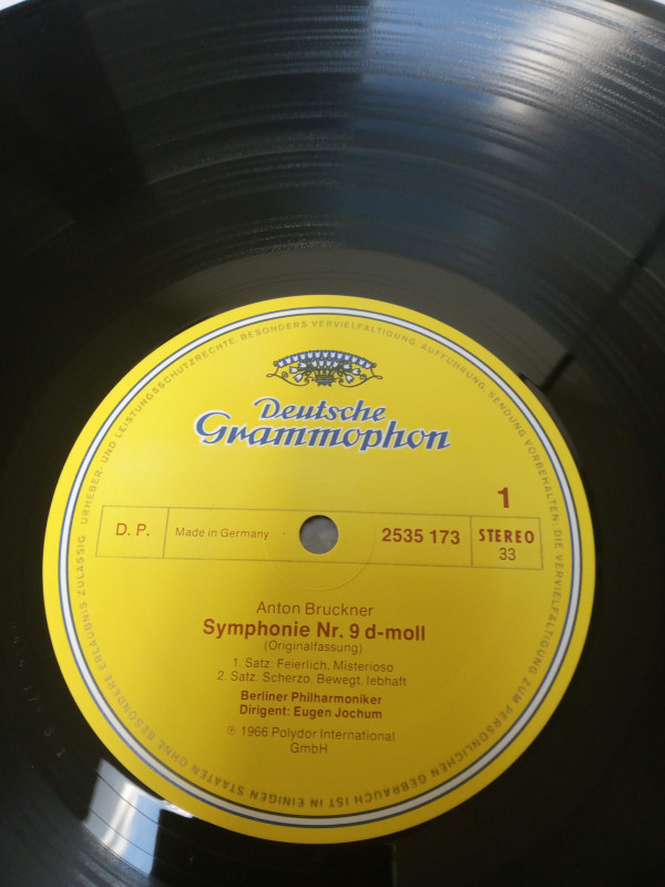 Cover Anton Bruckner, Eugen Jochum, Berliner Philharmoniker - Symphonie Nr.9 (Originalfassung) (LP, RE) Schallplatten Ankauf