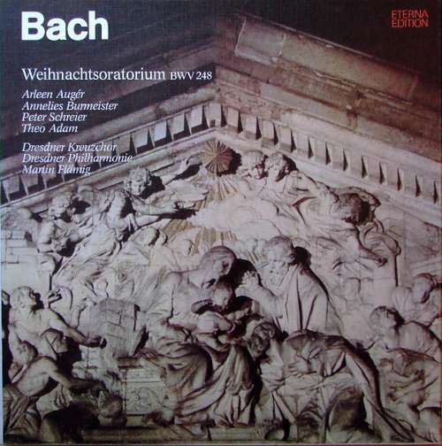 Cover Bach* - Augér*, Burmeister*, Schreier*, Adam*, Dresdner Kreuzchor, Dresdner Philharmonie, Flämig* - Weihnachtsoratorium BWV 248 (3xLP + Box) Schallplatten Ankauf