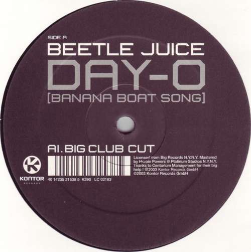 Cover Beetle Juice - Day-O (Banana Boat Song) (12, S/Sided) Schallplatten Ankauf