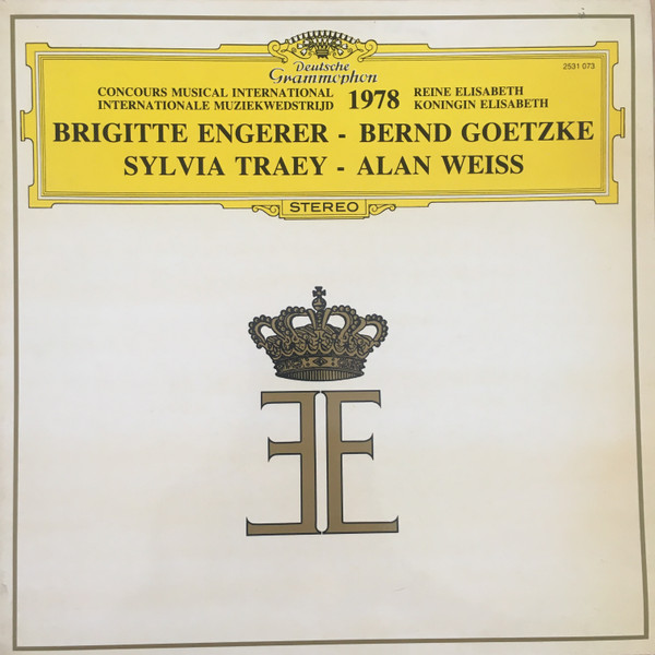 Cover Brigitte Engerer, Sylvia Traey, Alan Weiss (2), Bernd Goetzke - Concours Musical International Reine Elisabeth 1978 (LP) Schallplatten Ankauf