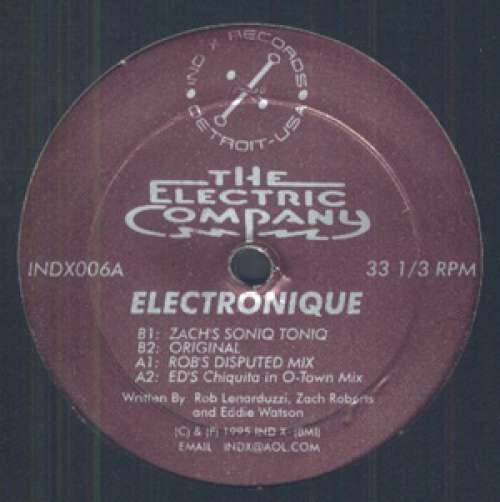 Cover The Electric Company - Electronique (12) Schallplatten Ankauf