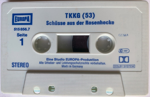 Bild Stefan Wolf - TKKG 53 - Schüsse Aus Der Rosenhecke (Cass) Schallplatten Ankauf