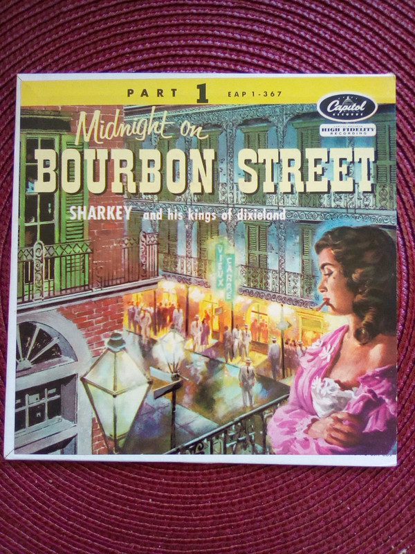 Cover Sharkey And His Kings Of Dixieland - Midnight On Bourbon Street Part 1 (7, EP) Schallplatten Ankauf