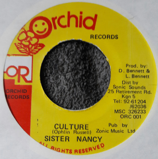 Cover Sister Nancy - Culture (7) Schallplatten Ankauf