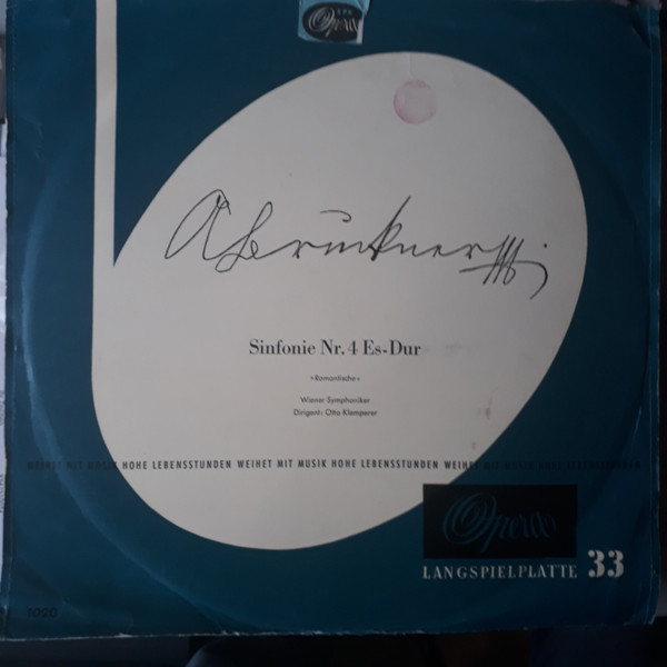 Cover Anton Bruckner, Wiener Symphoniker Dirigent: Otto Klemperer - Sinfonie Nr. 4 Es-Dur (»Romantische«) (LP, thr) Schallplatten Ankauf