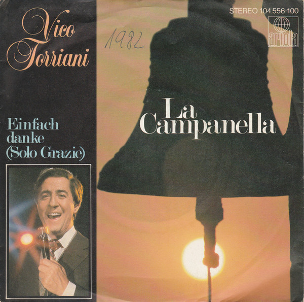 Cover Vico Torriani - La Campanella (7, Single) Schallplatten Ankauf