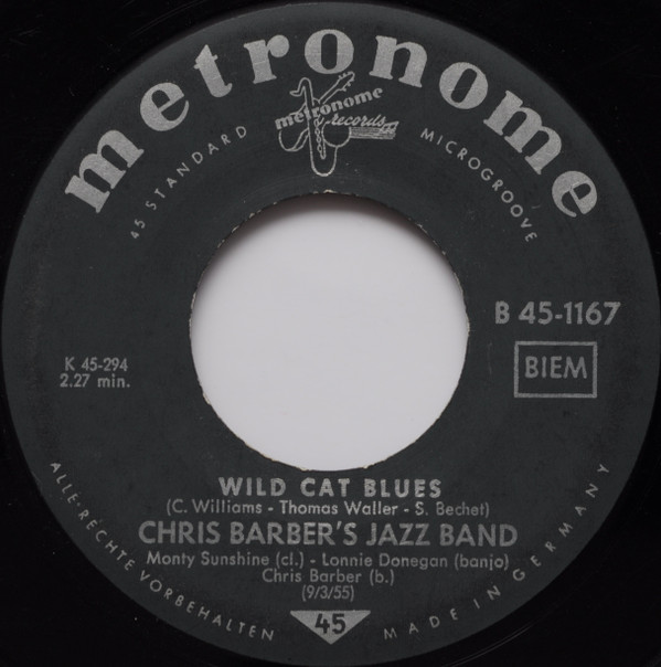 Cover Chris Barber's Jazz Band - Wild Cat Blues / Petite Fleur (7, Single, Juk) Schallplatten Ankauf