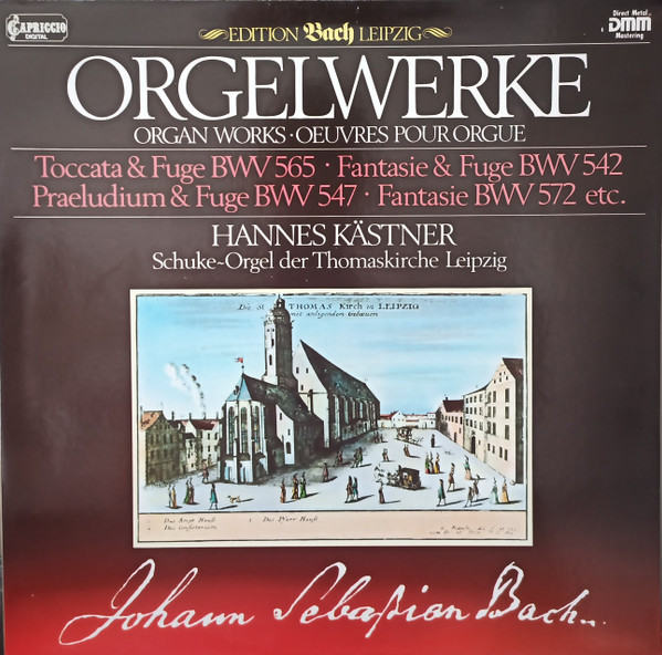 Bild Hannes Kästner - Orgelwerke, Toccata & Fuge BWV 565, Fantasie & Fuge BWv 542, Praeludium & Fuge BWv 547, Fantasie BWV 572 etc. (LP) Schallplatten Ankauf