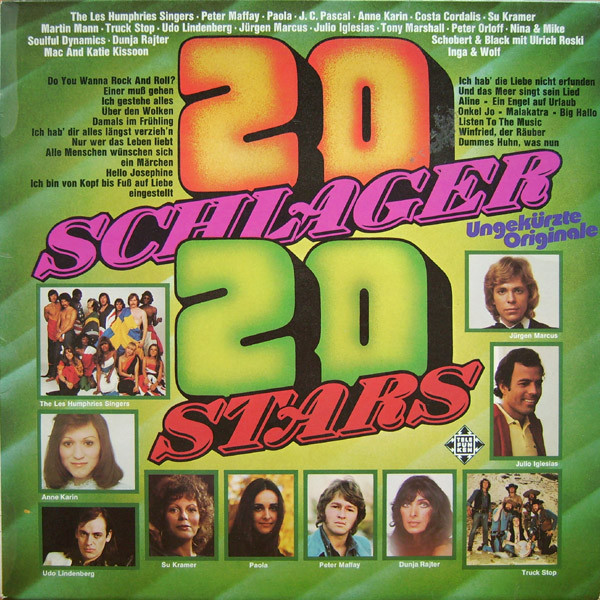 Cover Various - 20 Schlager - 20 Stars (LP, Comp) Schallplatten Ankauf